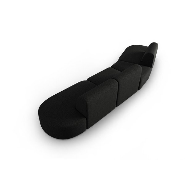 Melns dīvāns 412 cm Shane – Micadoni Home-image-3