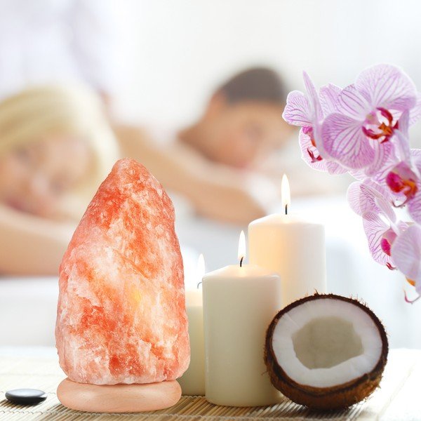 Oranža sāls lampa, augstums 30 cm Sally – LAMKUR-image-2