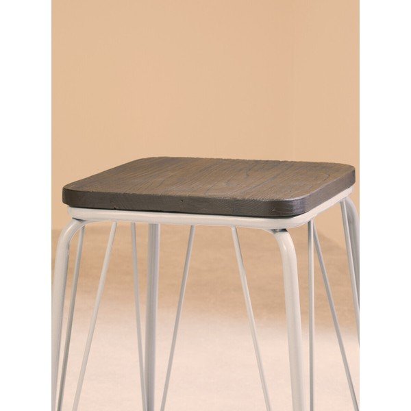 Pelēks/tumša dabīga toņa gobas masīvkoka ķeblis District – Premier Housewares-image-3