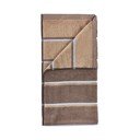 Brūns/bēšs kokvilnas dvielis 50x100 cm Sauna – Zone