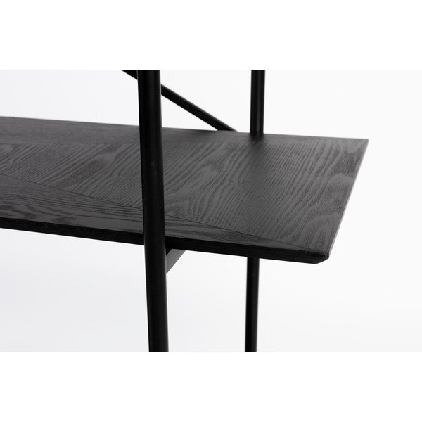 Melns metāla plaukts 120x180x40 cm Marcio – White Label-image-4