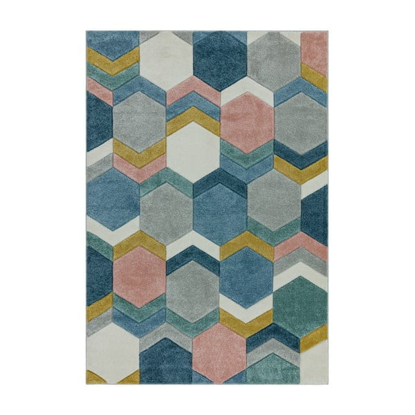 Paklājs Asiatic Carpets Hexagon Multi, 120 x 170 cm