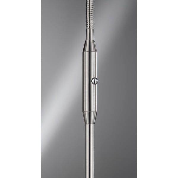Sudraba krāsas LED stāvlampa ar regulējamu spilgtumu (augstums 150 cm) Dent – Fischer & Honsel-image-3