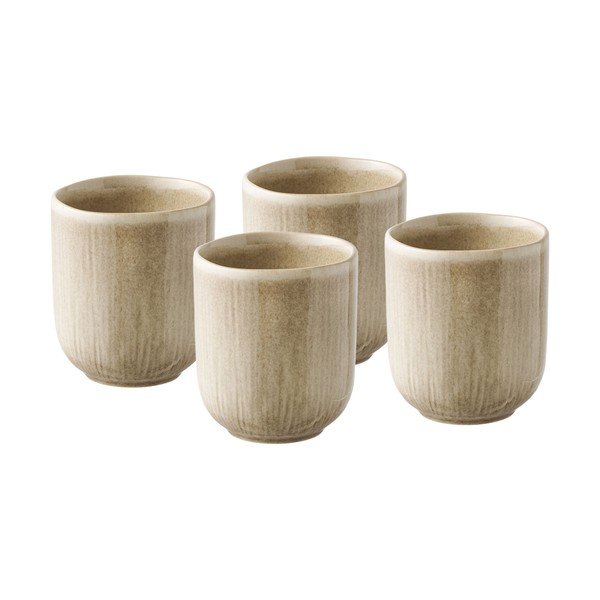 Bēšas akmensmasas tasītes (4 gab.) 360 ml Viola – House Nordic