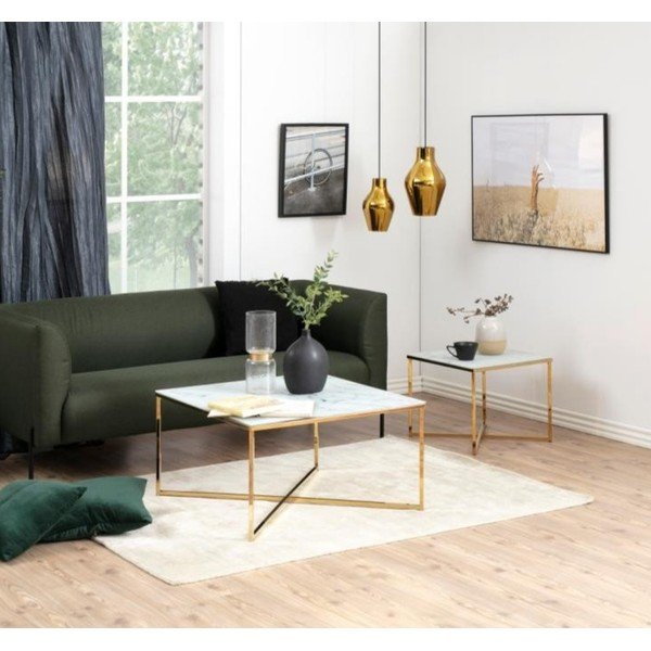 Balts žurnālgaldiņš 80x80 cm Alisma – Actona-image-1