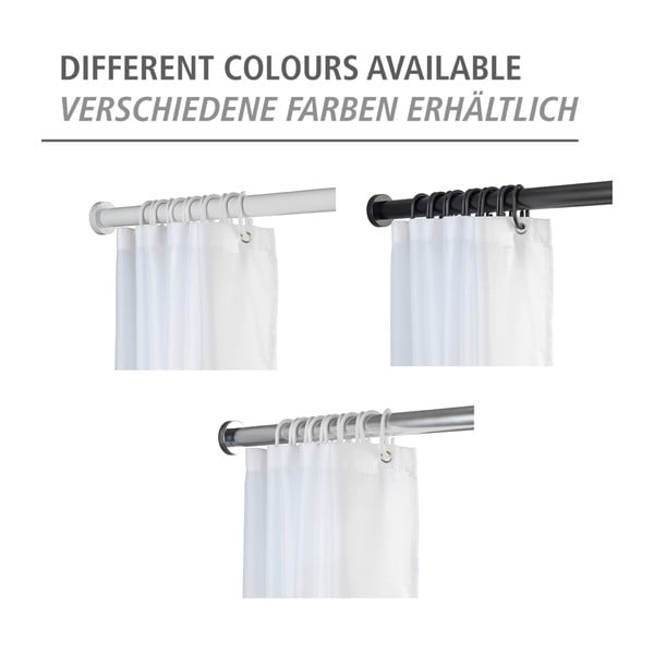 Melns vannas istabas izvelkamais stienis Wenko Luz, garums 70-115 cm-image-4