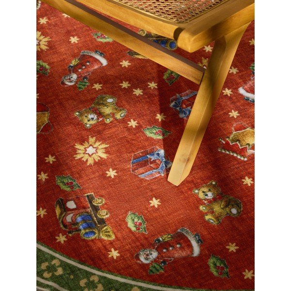 Sarkans/zaļš apaļš paklājs ar Ziemassvētku motīvu ø 200 cm Toy's Delight Nostalgic Noel Red Green – Villeroy&Boch-image-2
