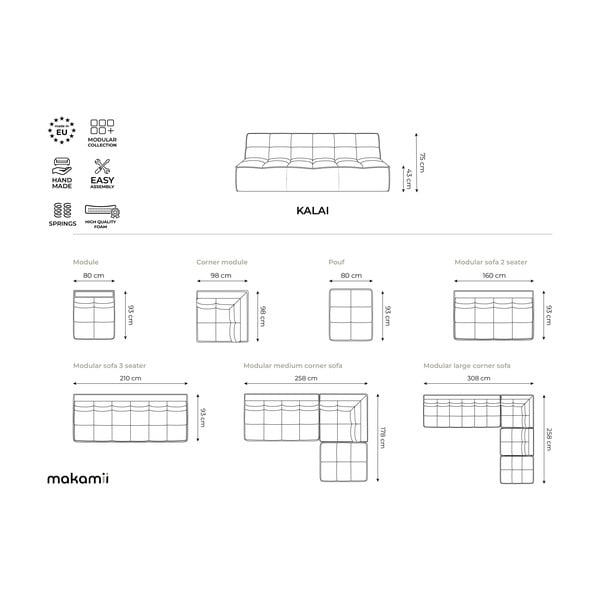 Krēmkrāsas modulārais kāju soliņš Kalai – Makamii-image-4