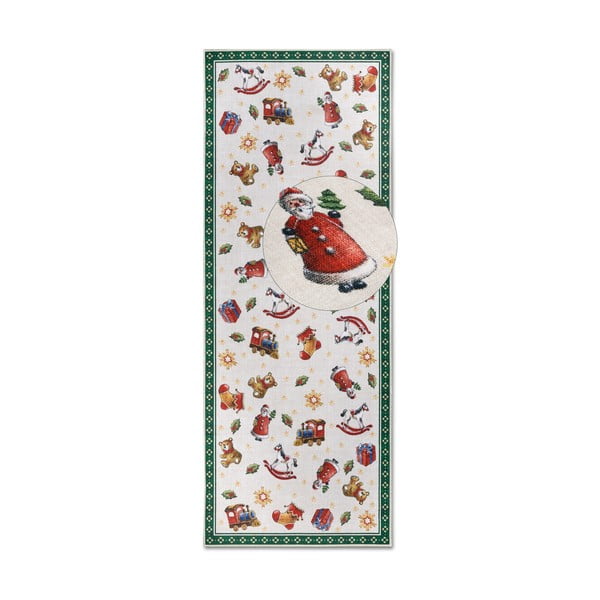 Zaļš celiņa paklājs ar Ziemassvētku motīvu 80x200 cm Green Christmas – Villeroy&Boch