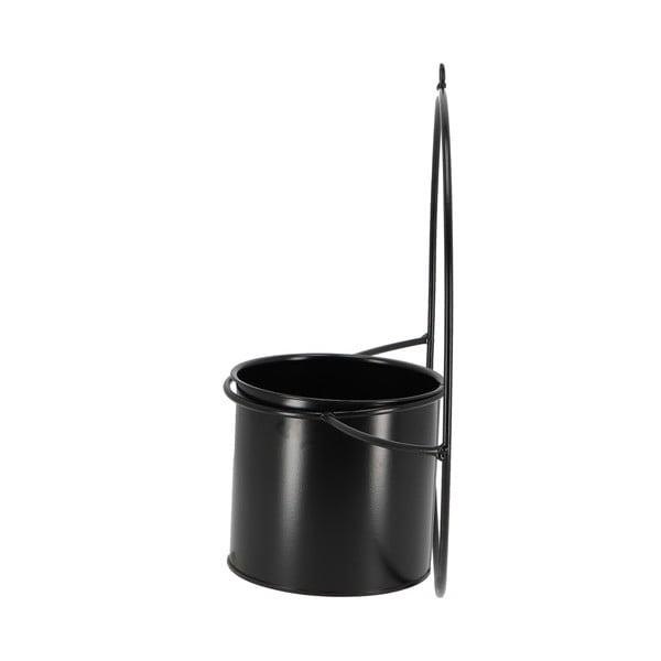 Melns sienas puķu poda turētājs Esschert Design Planter-image-2