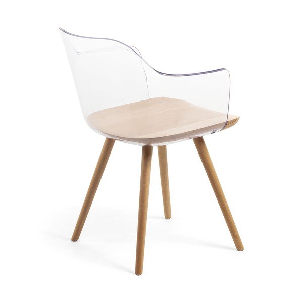 Krēsls ar dižskābarža koka kājām Kave Home Klam-image-3