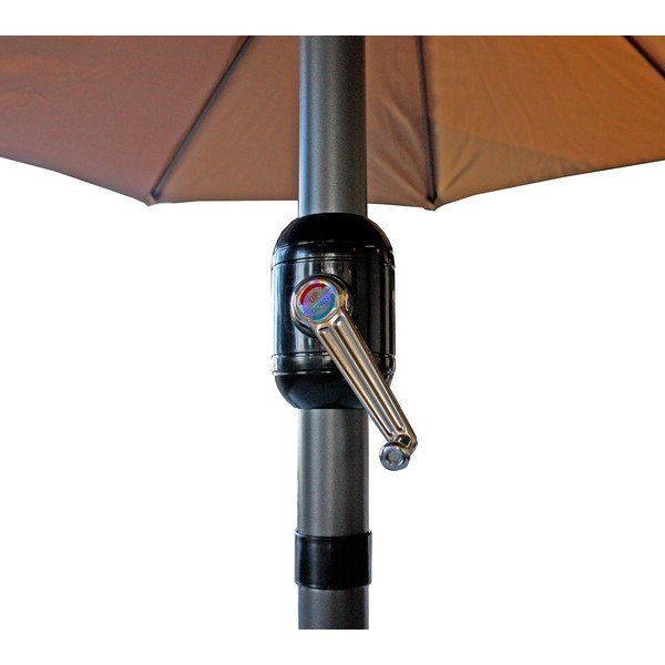 Pelēks saulessargs 265x460 cm – Garden Pleasure-image-3