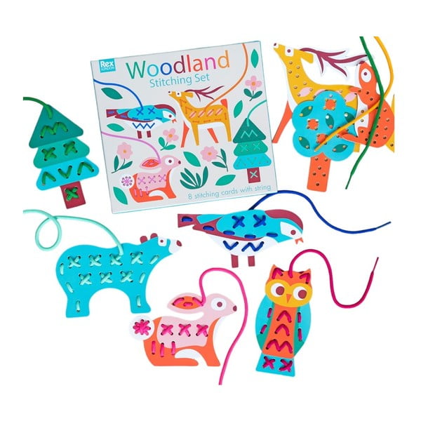 Radošais komplekts Stitching set Woodland – Rex London