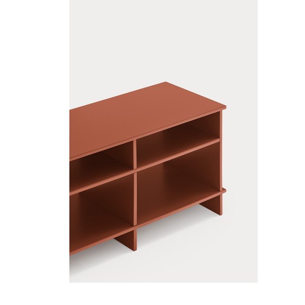 Ķieģeļu sarkans TV galdiņš 180x50x40 cm Inari – Teulat-image-3