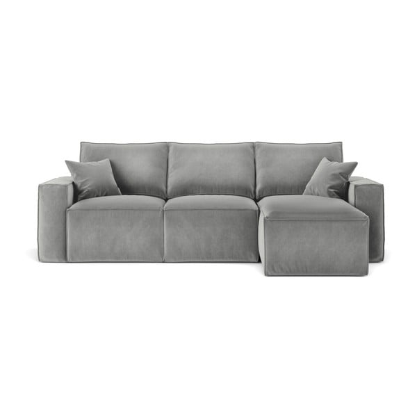 Cosmopolitan Design Florida pelēks stūra dīvāns, labais stūris