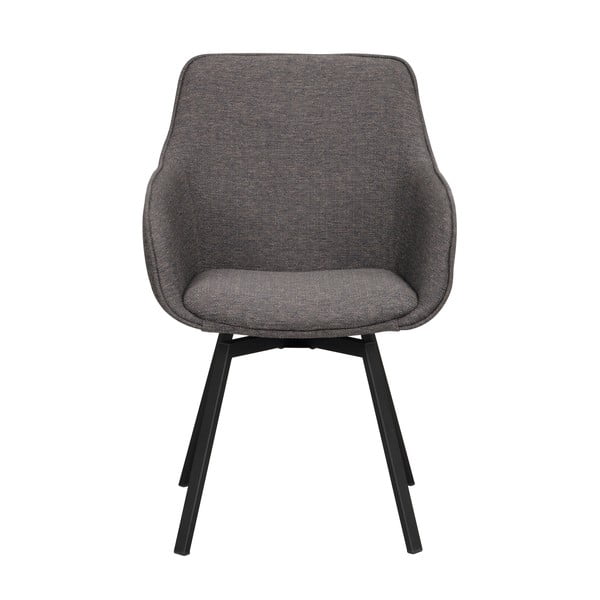 Pelēki polsterēti ēdamistabas krēsli (2 gab.) Alison – Rowico-image-2