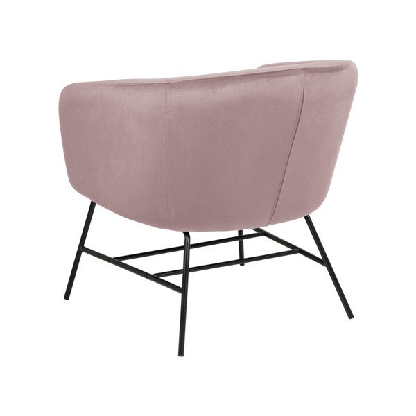 Pūdera rozā samta krēsls Actona Ramsey-image-3