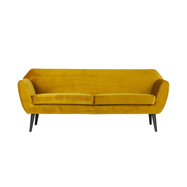 Dzeltens dīvāns WOOOD Rocco, 187 cm