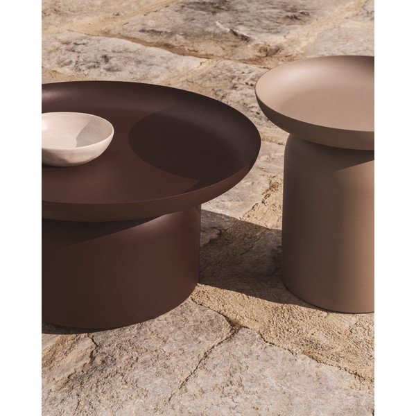 Metāla apaļš dārza kafijas galdiņš ø 70 cm Arcola – Kave Home-image-1