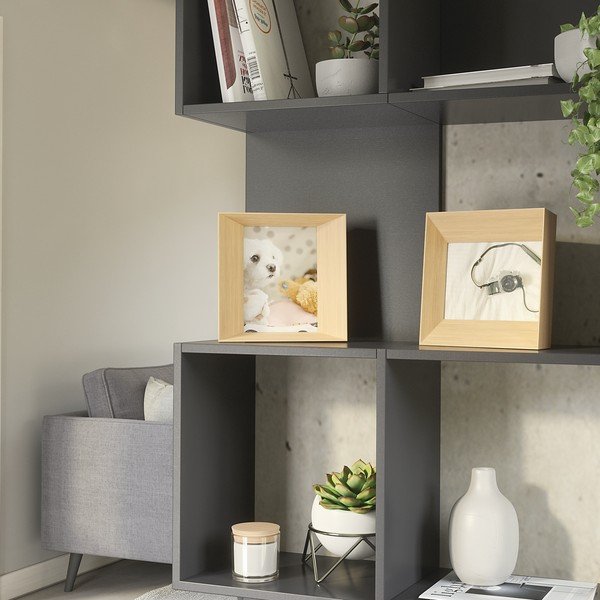 Dabīga toņa koka stāvošs foto rāmis 20x20 cm Lookout – Umbra-image-1