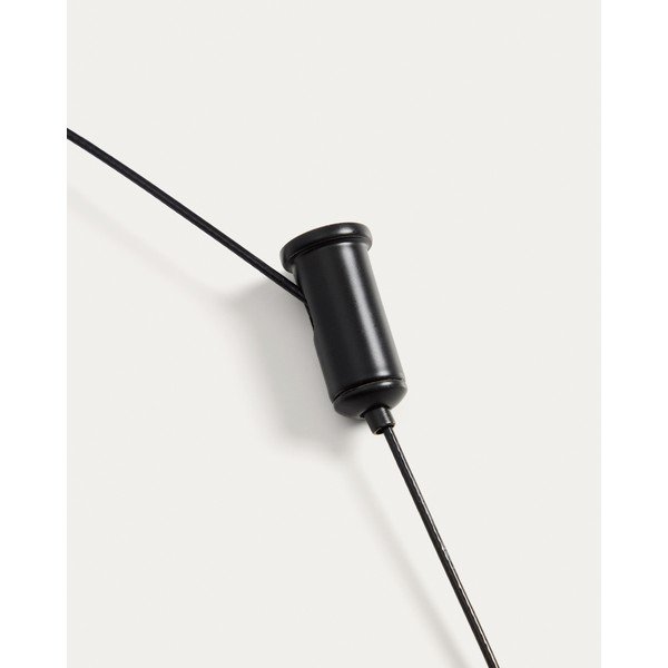 Melna LED griestu lampa ar regulējamu spilgtumu ar metāla abažūru ø 16 cm Porte – Kave Home-image-4