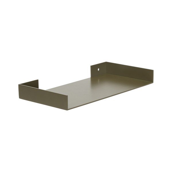 Tumši zaļš metāla sienas plaukts 30 cm Sheets – Hübsch-image-3
