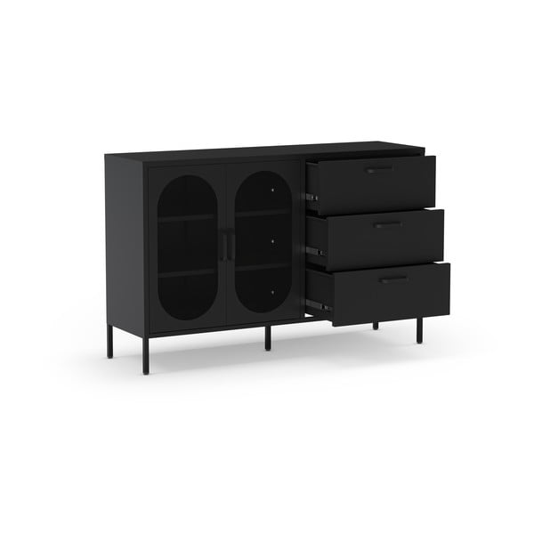 Melna kumode 140x90 cm Diora – Marckeric-image-4