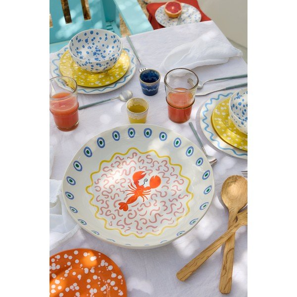 Servēšanas akmensmasas šķīvis ø 37 cm Summer Bliss – Costa Nova-image-1