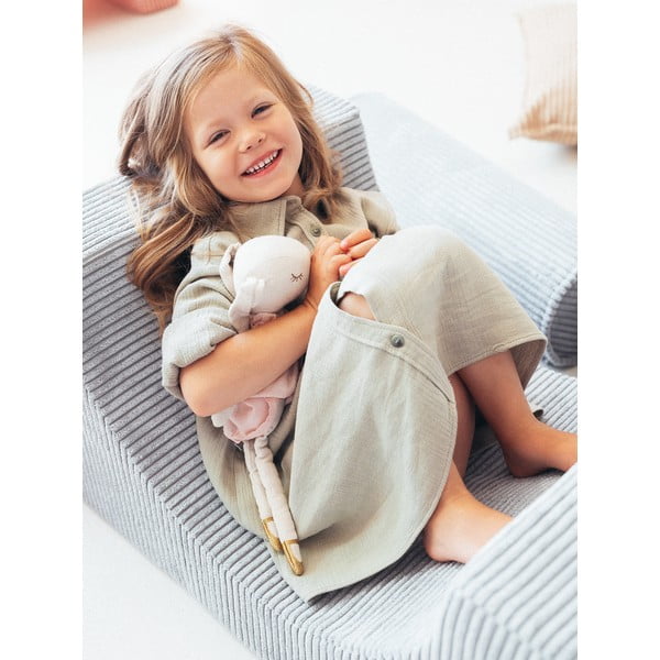 Piparmētru zaļš velveta putu rotaļu laukums 75x49x37 cm Rainbow Montessori – Wigiwama-image-4