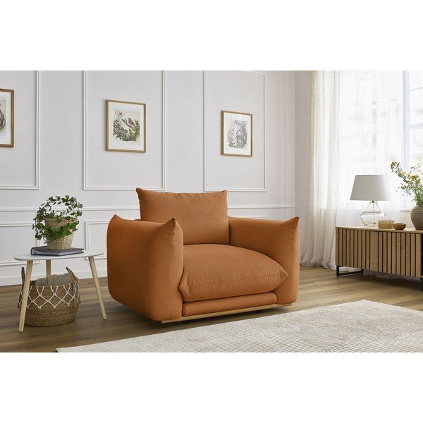 Oranžs atpūtas krēsls Ernest – Bobochic Paris-image-1