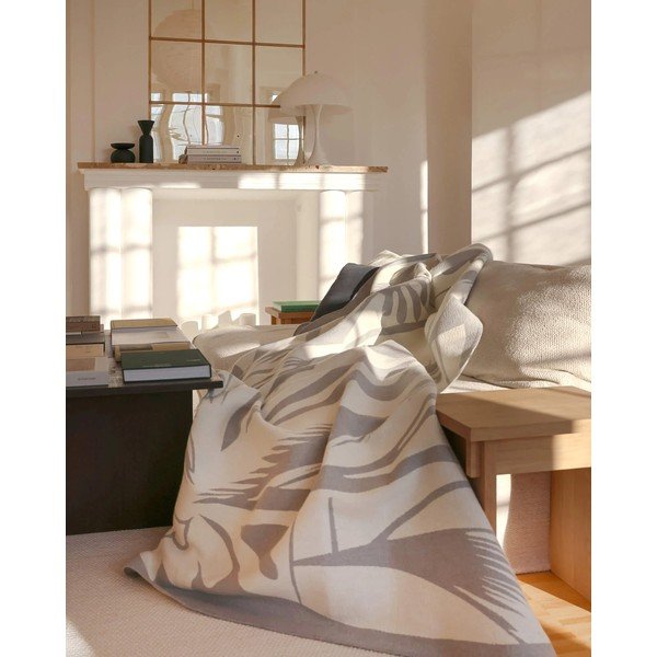 Gaiši pelēks pleds 165x200 cm Lino – noo.ma-image-1