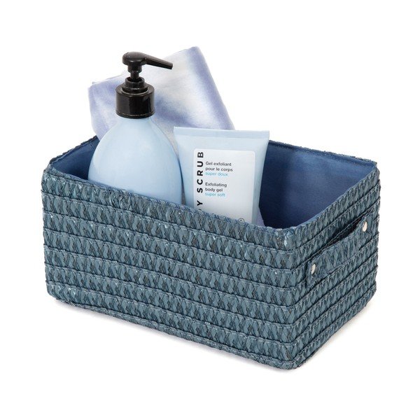 Zils uzglabāšanas grozs Compactor Lilou Basket Blue-image-3