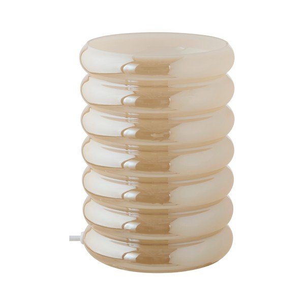 Krēmkrāsas stikla galda lampa (augstums 16 cm) Apelqvist – Jotex