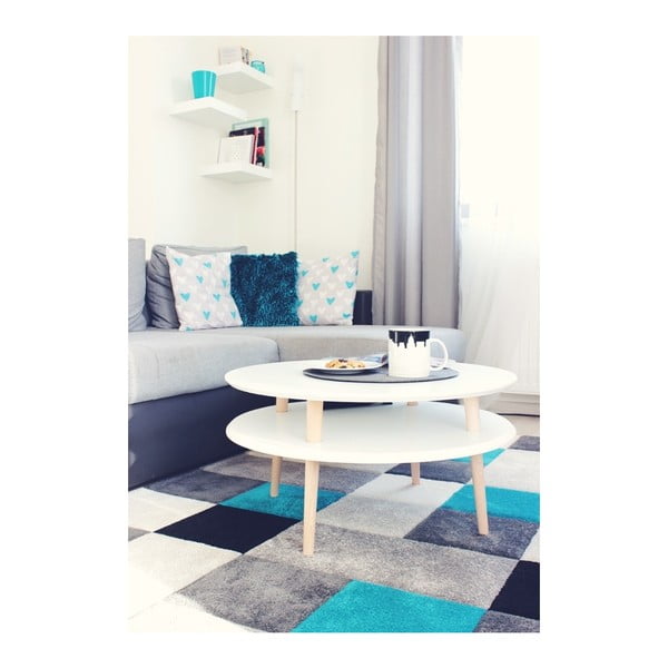 Balts kafijas galdiņš Ragaba UFO, Ø 70 cm-image-1