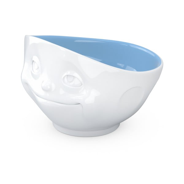 Balta ar zilu porcelāna bļoda 58products Crazy in love-image-2