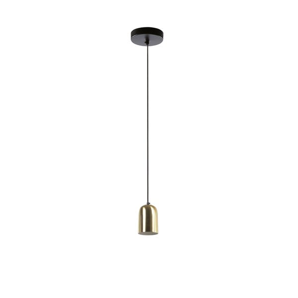 Griestu lampa ar metāla abažūru melnā/zelta krāsā ø 10,5 cm Eulogia – Kave Home