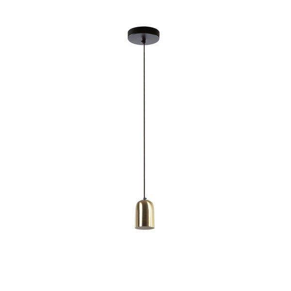 Griestu lampa ar metāla abažūru melnā/zelta krāsā ø 10,5 cm Eulogia – Kave Home