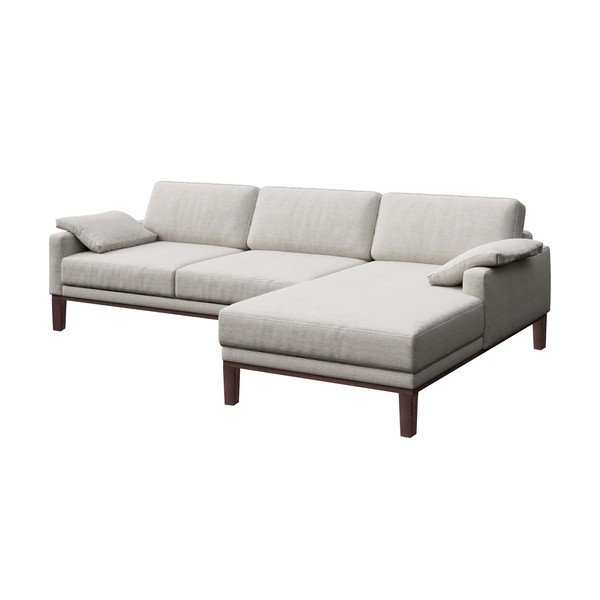 Krēmkrāsas stūra dīvāns MESONICA Musso, labais stūris-image-2