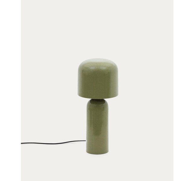 Zaļa metāla galda lampa (augstums 38 cm) Monze – Kave Home-image-4