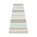 Pelēks/tirkīzzils iekštelpu un āra celiņa paklājs 70x270 cm Asta Pale Turquoise – Pappelina