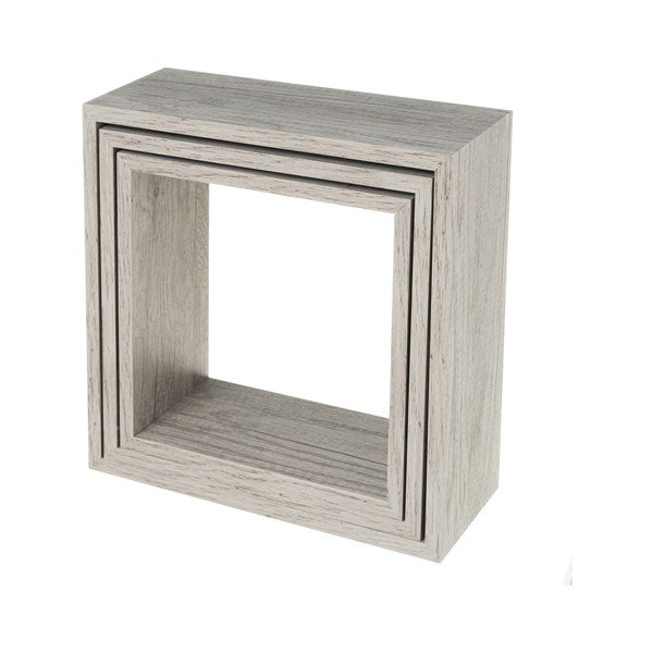 Pelēki sienas plaukti (3 gab.) – Casa Selección-image-1