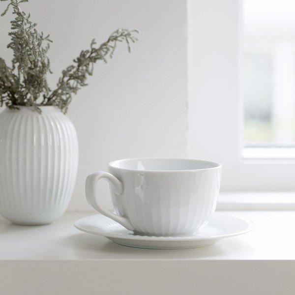 Balta porcelāna tase Kähler Design Hammershoi, 250 ml-image-2