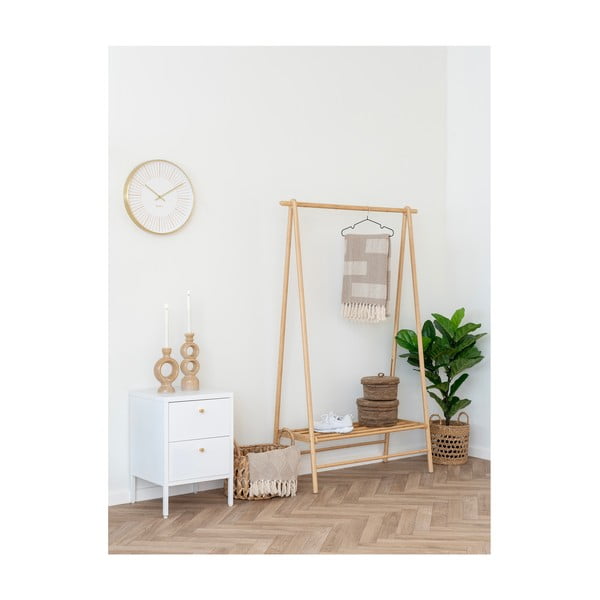 Gaiši brūns pleds no pārstrādātas kokvilnas 130x180 cm Adana – House Nordic-image-1