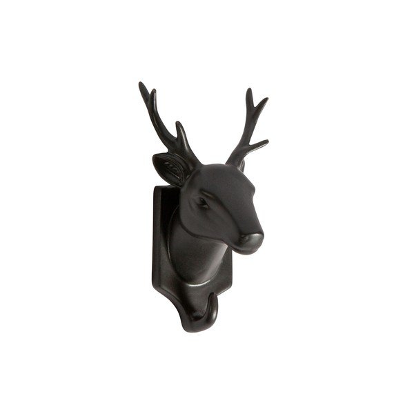 Melns porcelāna piekaramais dekors WOOOD Nona Deer-image-1