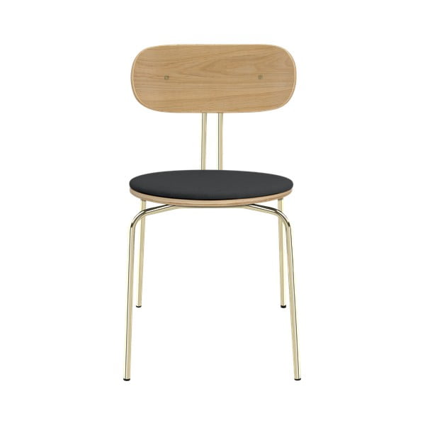 Antracīta pelēks/zelta krāsas pusdienu krēsls Curious – UMAGE-image-2