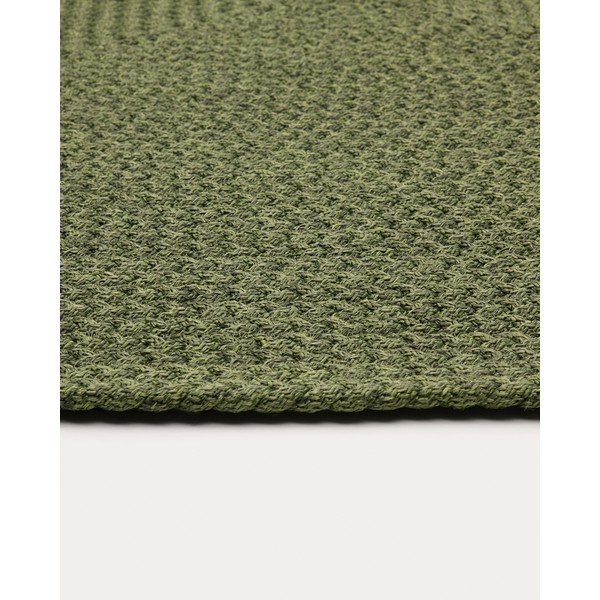 Zaļš iekštelpu un āra paklājs no pārstrādātas šķiedras 160x230 cm Despas – Kave Home-image-3