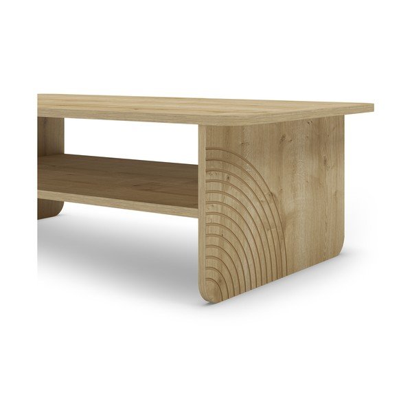 Dabīga toņa žurnālgaldiņš ar ozolkoka imitācijas galda virsmu 60x110 cm Daira – Marckeric-image-4