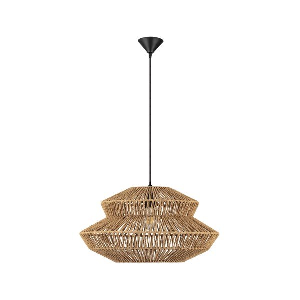 Dabīga toņa no virves piekaramā lampa ø 50 cm Nua – Nova Luce