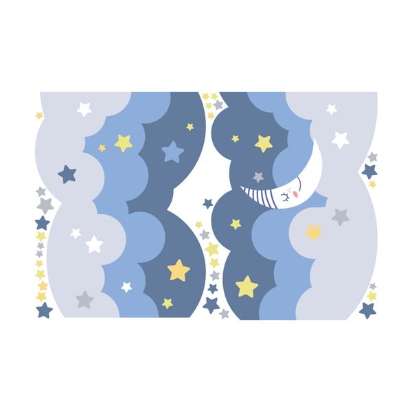 Sienas uzlīme Ambiance Scandinavian Clouds With Stars And Moon-image-2
