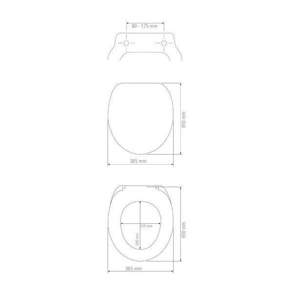 Tualetes poda vāks Weko Polar, 36,5 x 45 cm-image-3